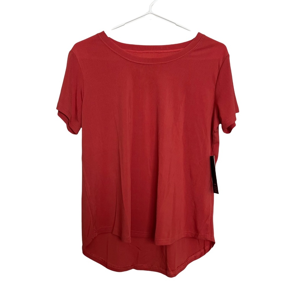 NWT LegEnd coral workout shortsleeve top large